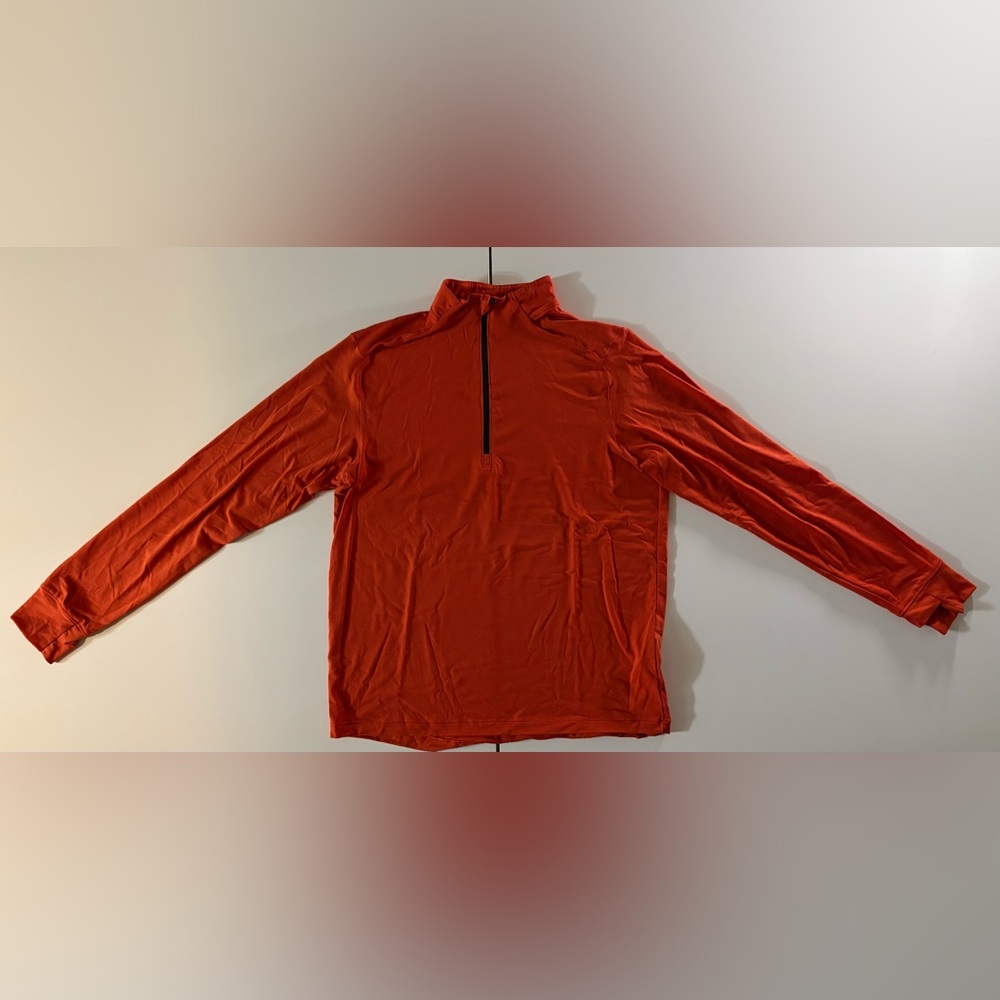 Old Navy Athletic Quarter-Zip Pullover. Orange Mens XS
